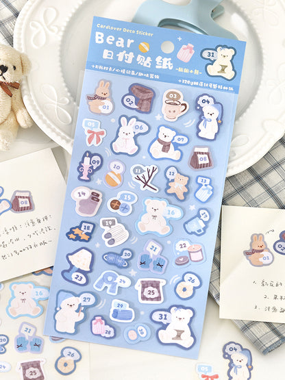 Cardlover - Bear's Polka Date Stickers