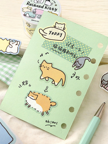 Cardlover - Full-Time Chill Die-Cut Writable Stickers Roll