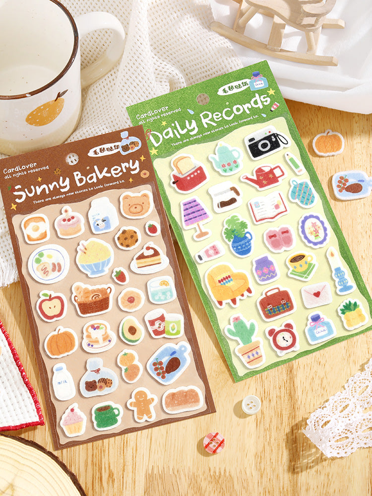 Cardlover - Warm Diary Felt Stickers