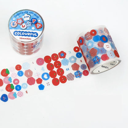 Cardlover - Little Buttons PET Glitter Stickers Roll