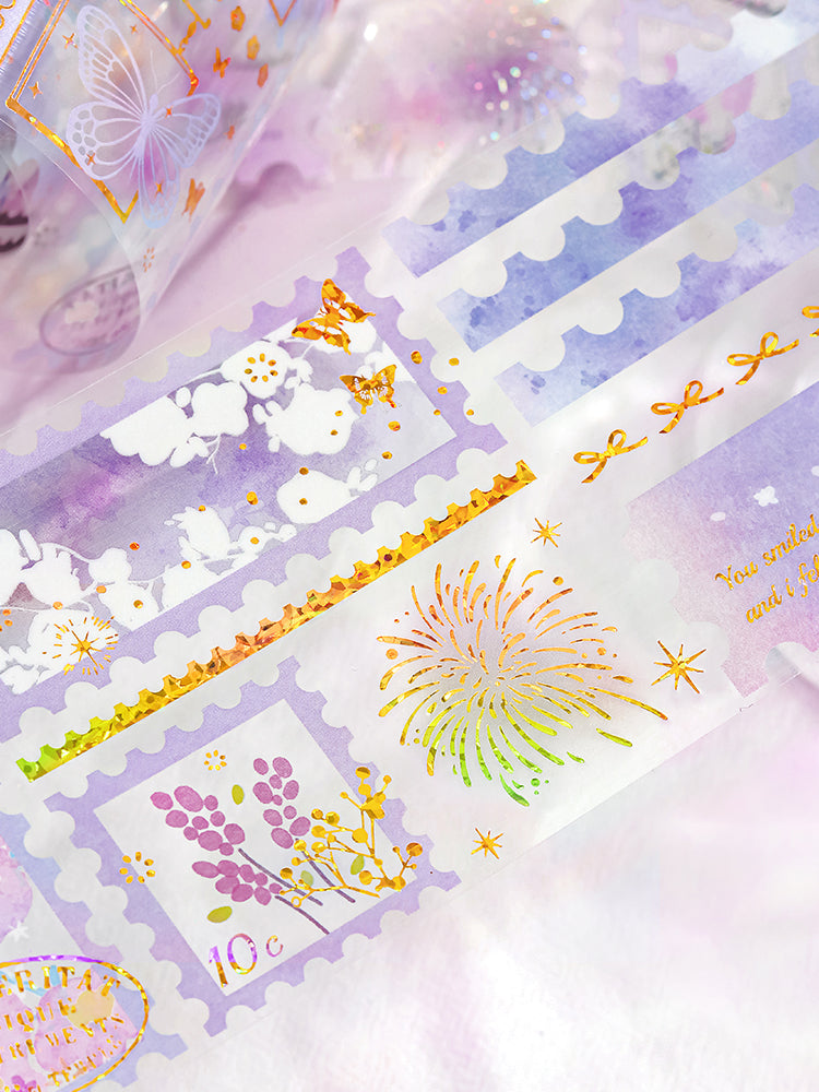 Cardlover - Tracing Gilded Shadows PET Gold Foil Stickers Roll