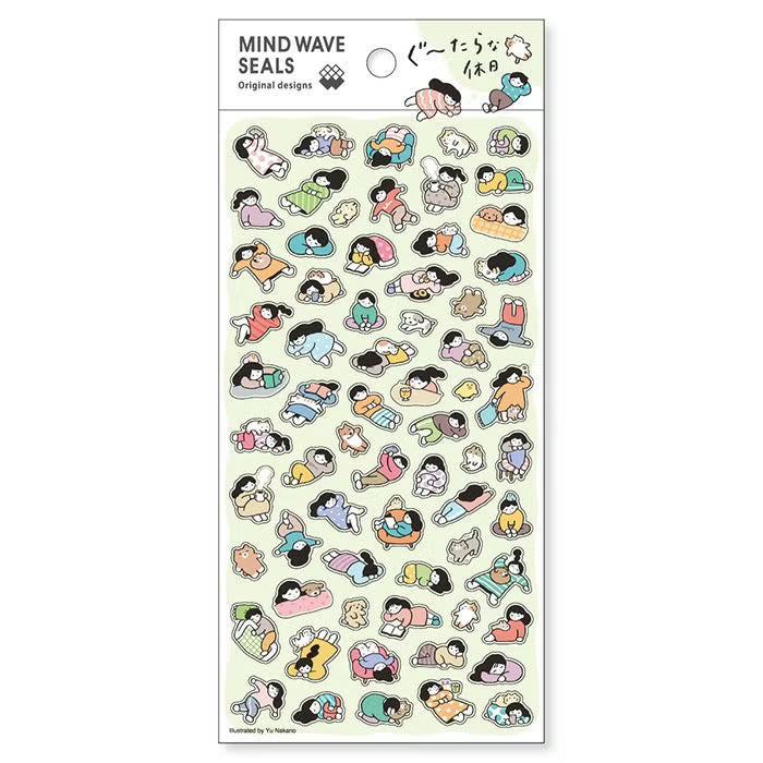 Mind Wave Seals Stickers - Lazy Holiday