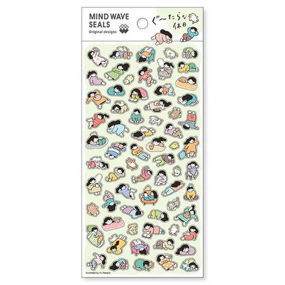 Mind Wave Seals Stickers - Lazy Holiday