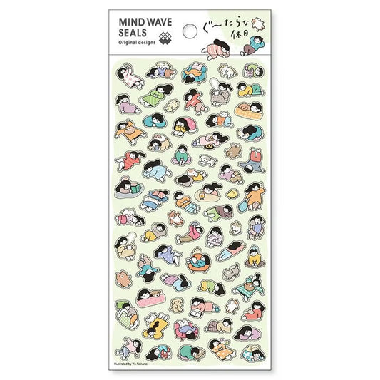 Mind Wave Seals Stickers - Lazy Holiday