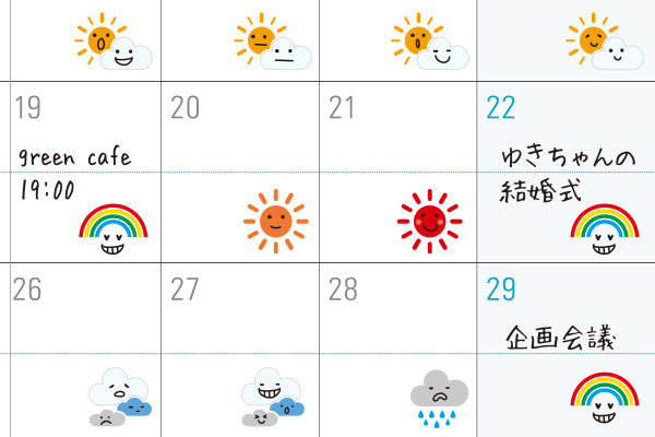 Midori Planner Stickers - Mood/Weather