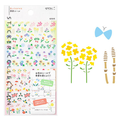 Midori Planner Stickers - Seasonal Plant