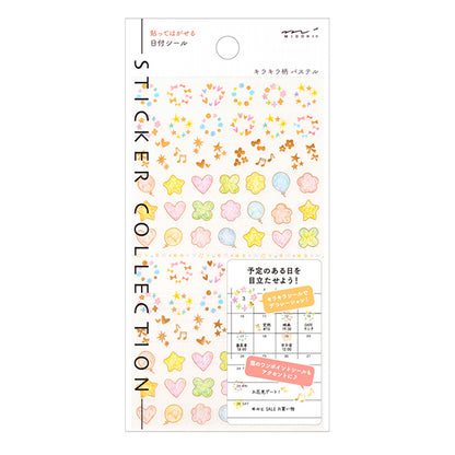 Midori Planner Stickers - Pastel Sparkle Date