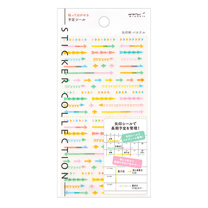 Midori Planner Stickers - Pastel Arrow