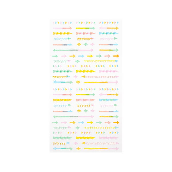 Midori Planner Stickers - Pastel Arrow