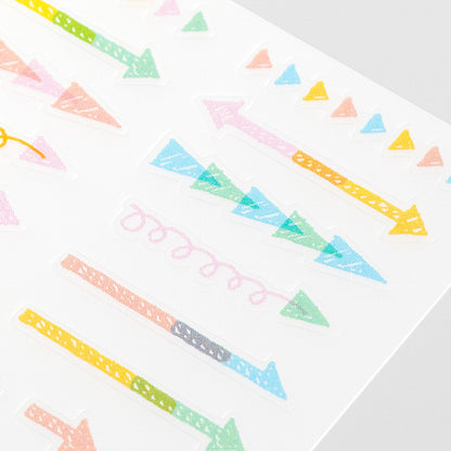 Midori Planner Stickers - Pastel Arrow