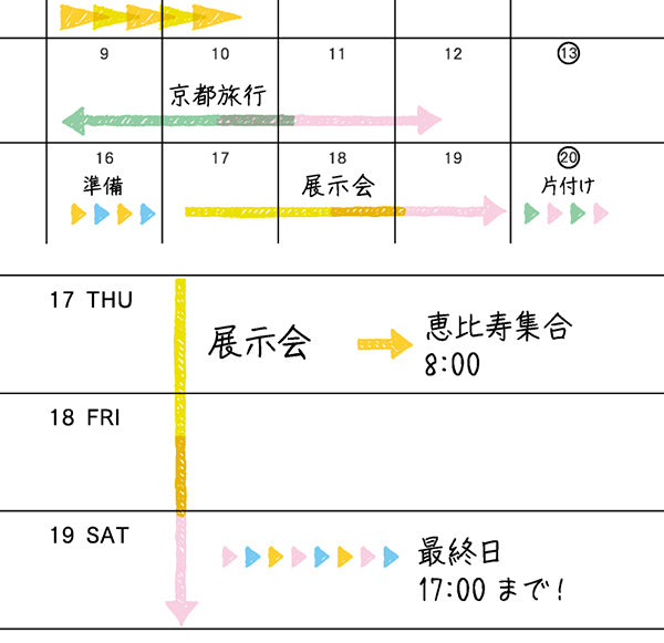 Midori Planner Stickers - Pastel Arrow