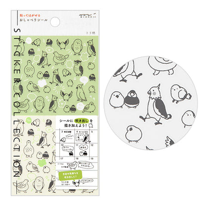 Midori Planner Stickers - Talking Birds