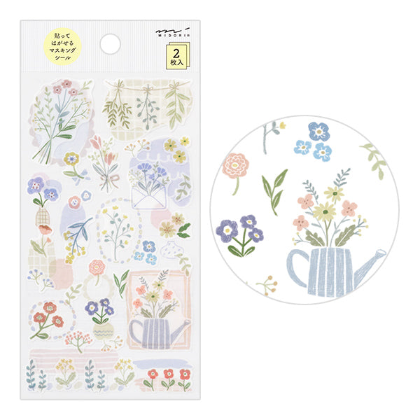 Midori Planner Stickers - Floral (2 Sheets)