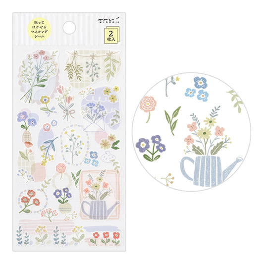 Midori Planner Stickers - Floral (2 Sheets)