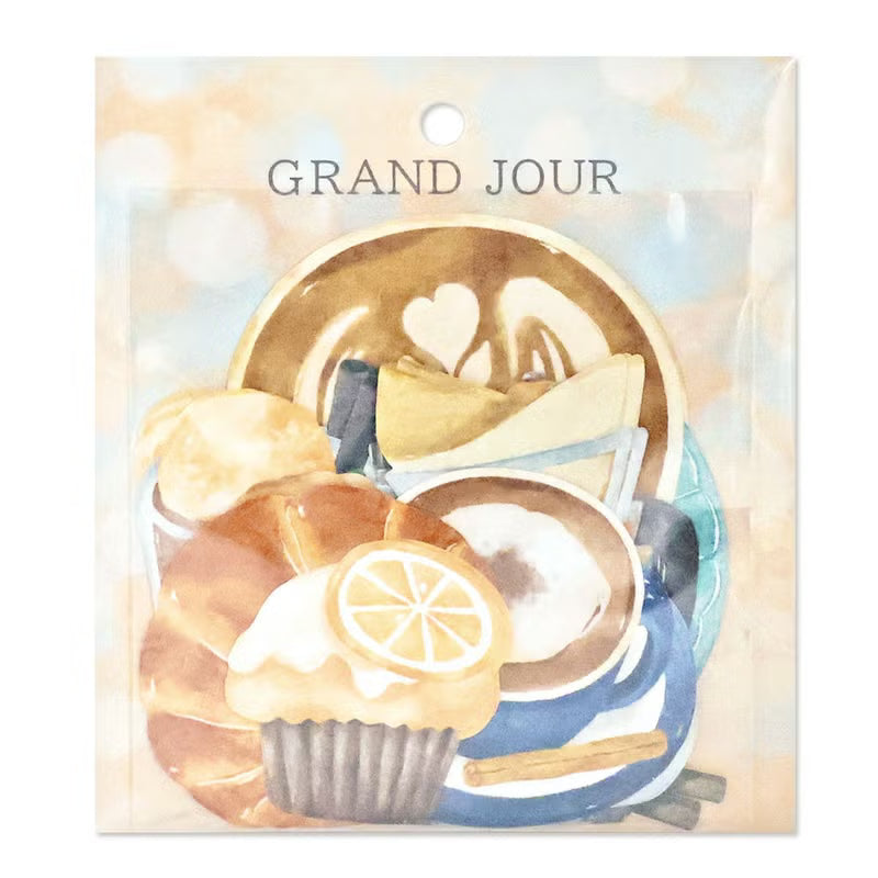 Mind Wave Flake Stickers - Grand Jour - Coffee