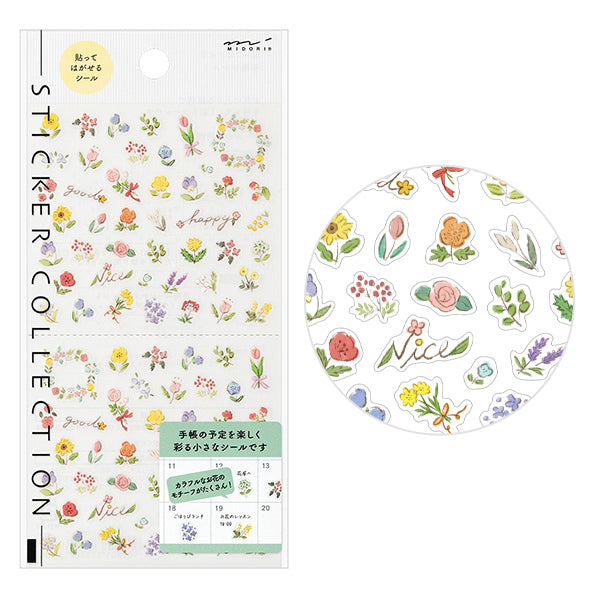 Midori Planner Stickers - Wildflower