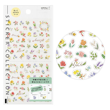 Midori Planner Stickers - Wildflower