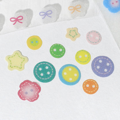 Cardlover - Little Buttons PET Glitter Stickers Roll