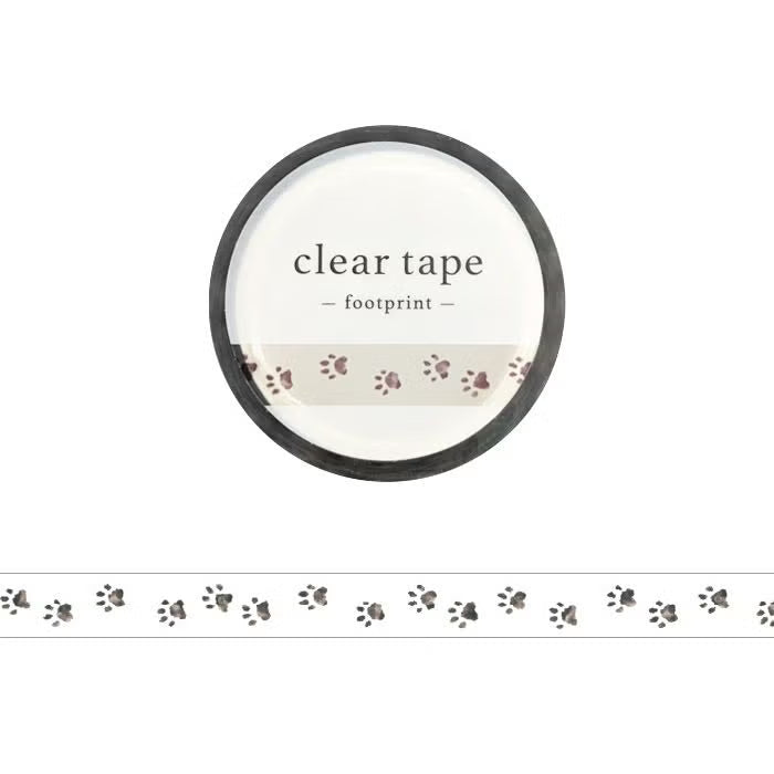 Mind Wave Clear Tape Foil-Stamped - Footprint (7mm)