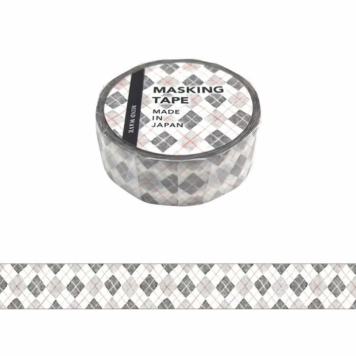 Mind Wave Masking Tape - Argyle Check (15mm)