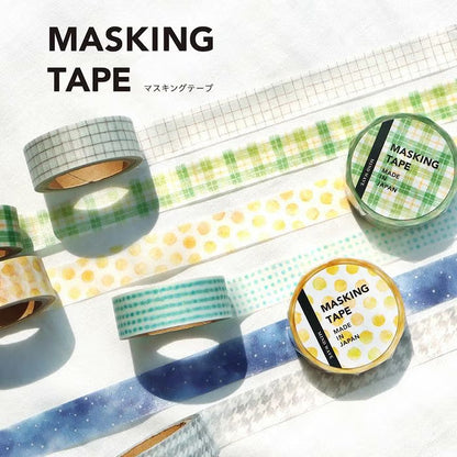 Mind Wave Masking Tape - Grey Checks (15mm)