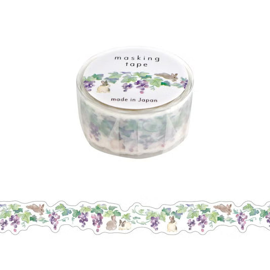 Mind Wave Die Cut Masking Tape - Grape (18mm)
