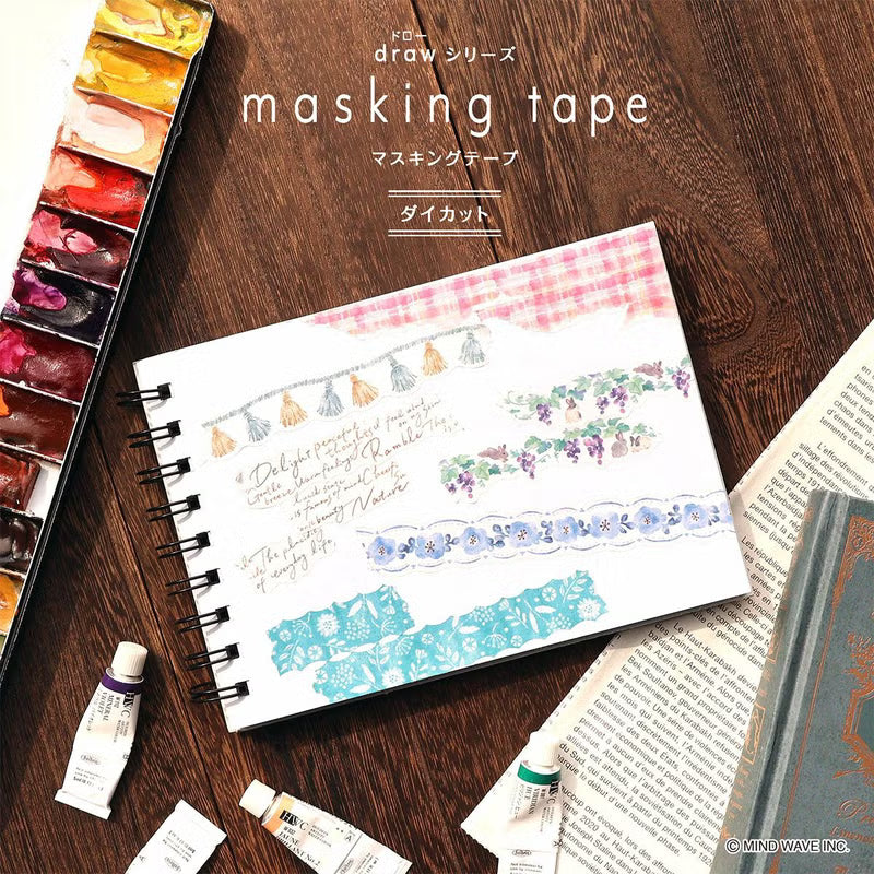 Mind Wave Die Cut Masking Tape -Tassel (18mm)