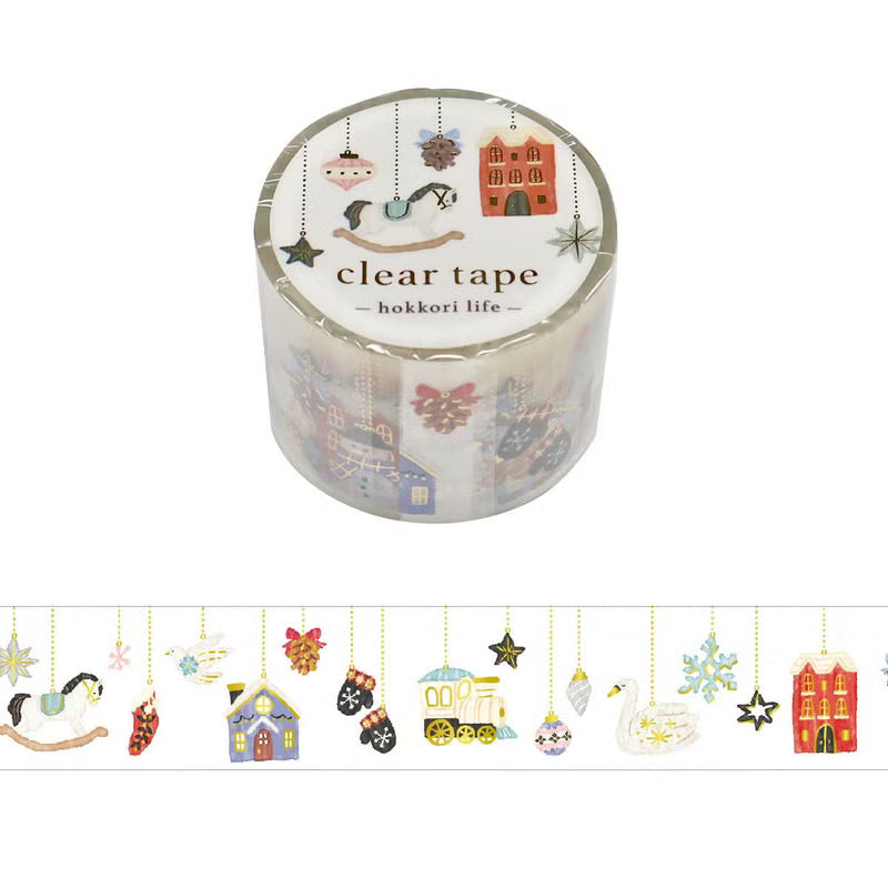 Mind Wave Clear Tape Foil-Stamped - Hokkori Life - Ornaments (30mm)
