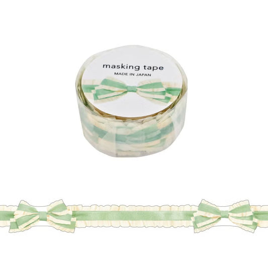Mind Wave Masking Tape - Ribbon - Green Frill (18mm)