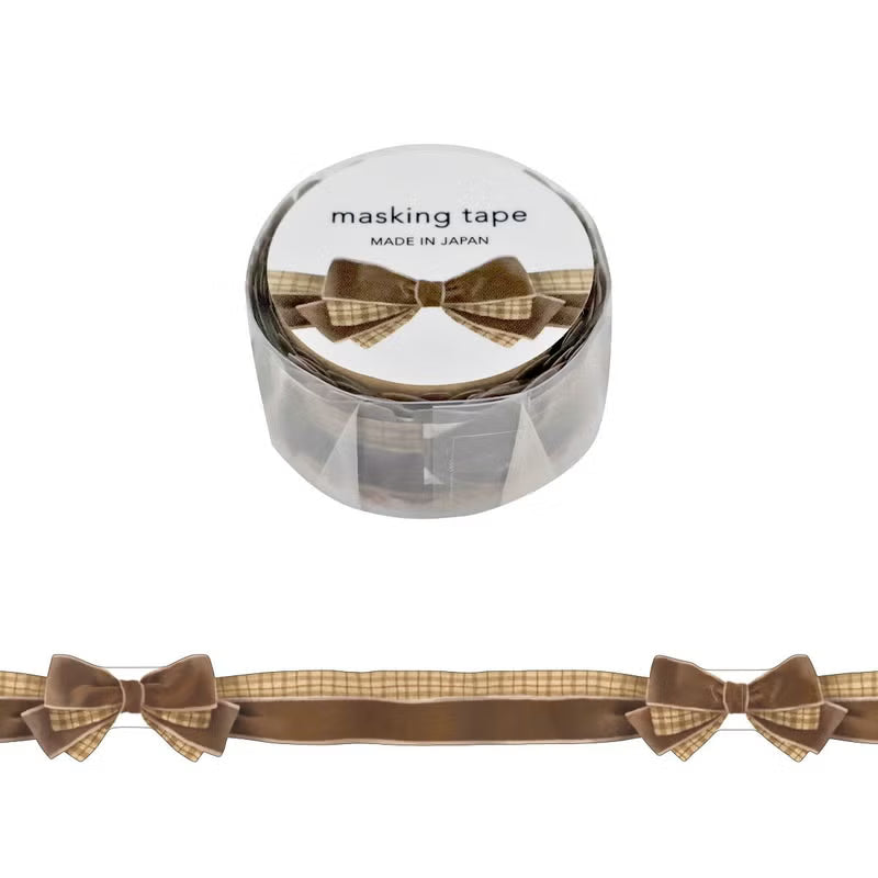 Mind Wave Masking Tape - Ribbon - Brown Velour (18mm)
