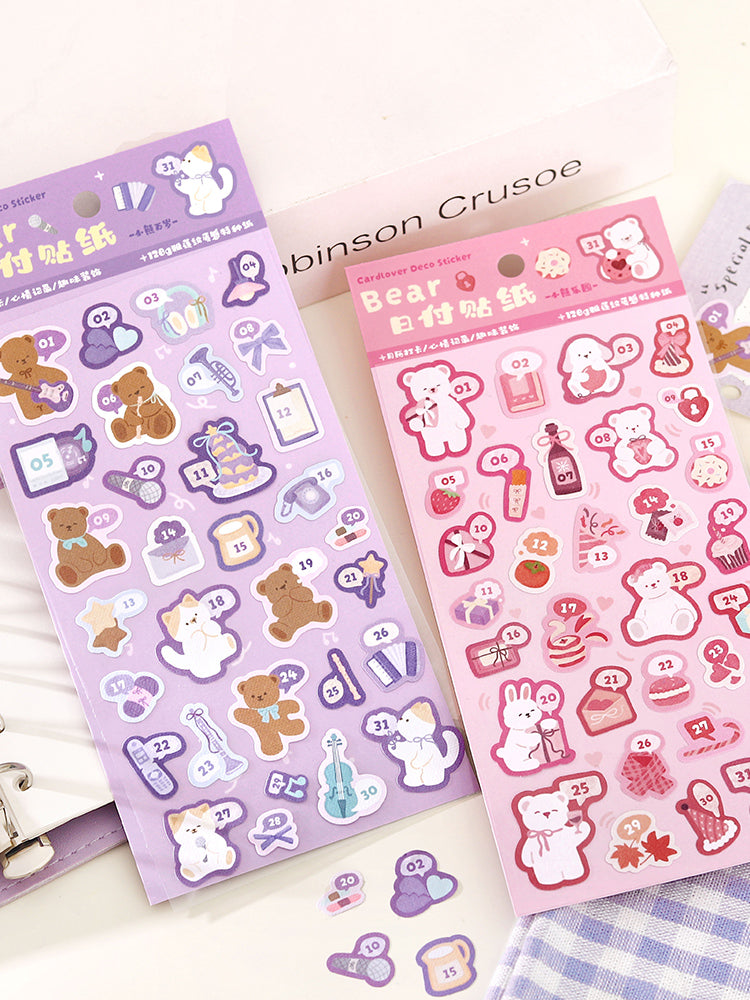 Cardlover - Bear's Polka Date Stickers