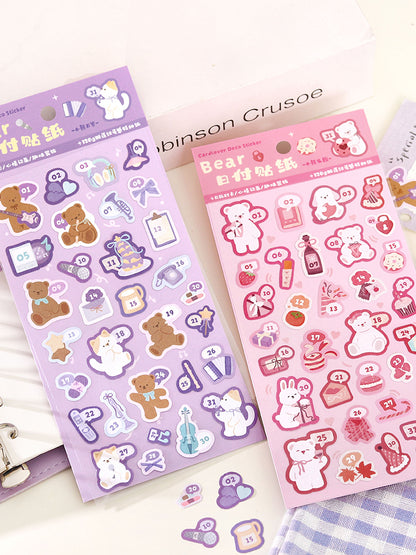 Cardlover - Bear's Polka Date Stickers