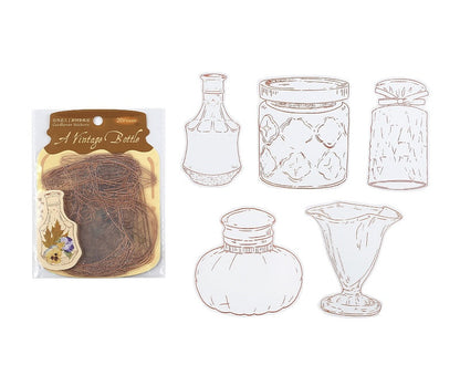Cardlover - World in a Bottle PET Ephemera Stickers