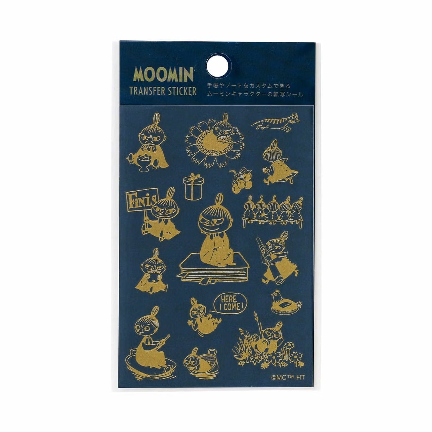 Hightide Moomin Gold Foil Transfer Stickers