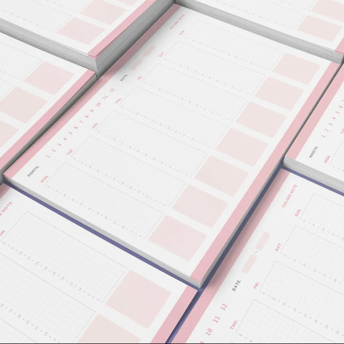 Colors Note Weekly Planners with Hourly Schedule – Noted Stationery