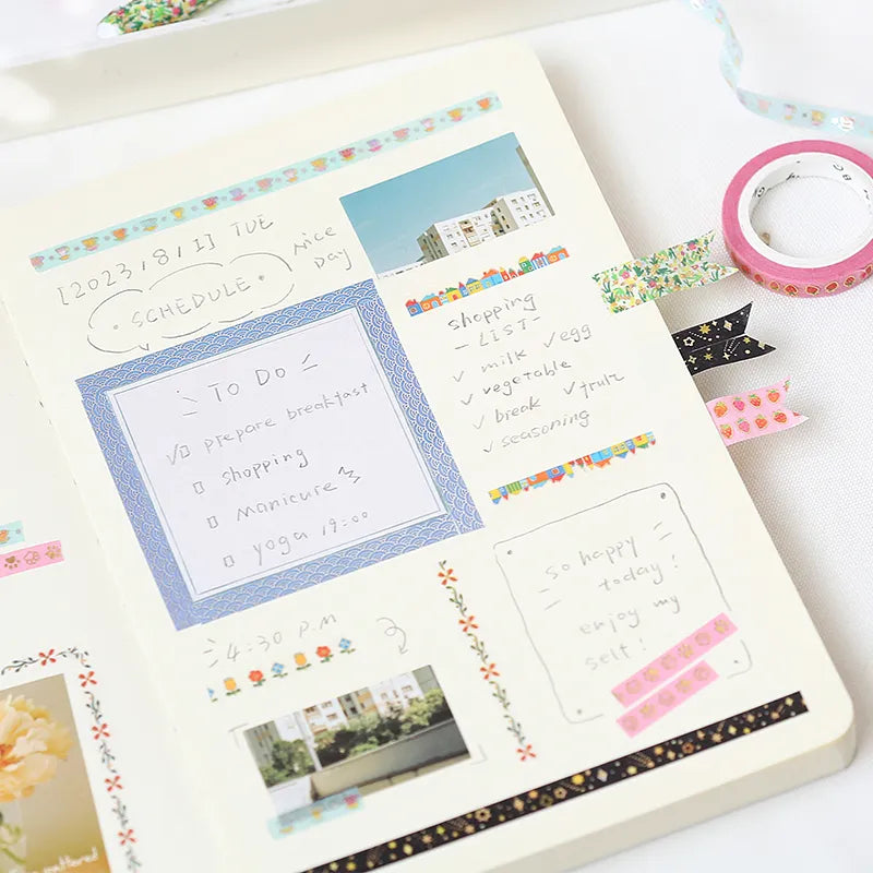 BGM Washi Tape - Life Foil Stamping Series - Tea Time (5mm)