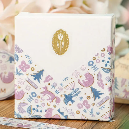 BGM Washi Tapes - Flower & Plant Notebook Series - Forest Song (15mm)