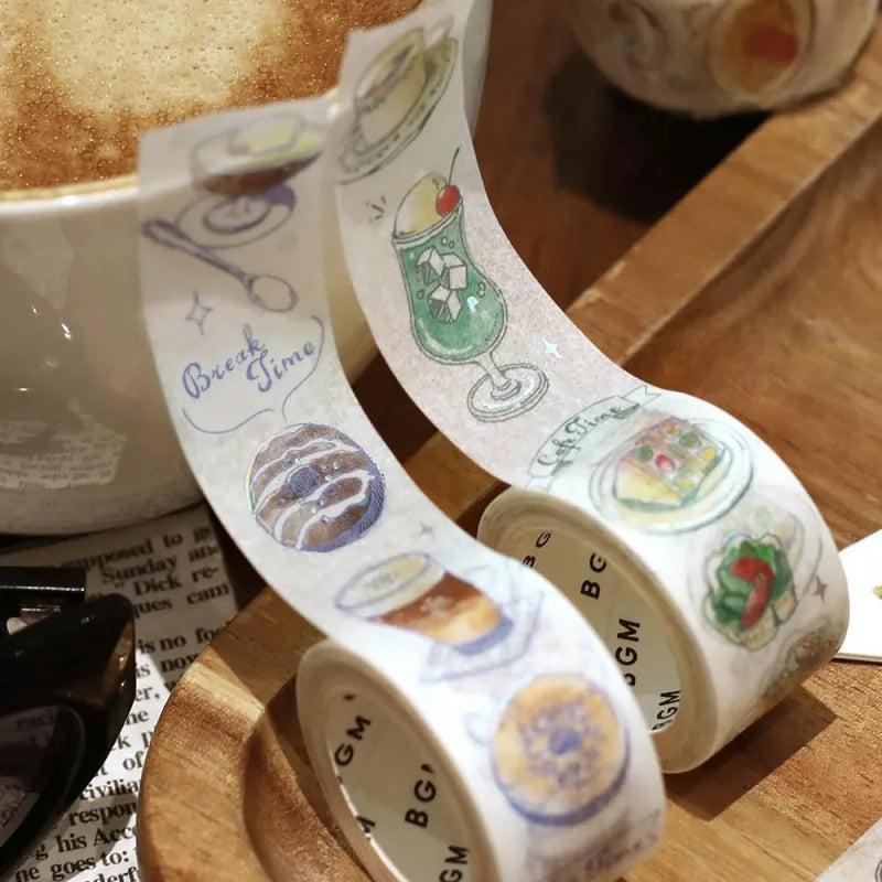 BGM Washi Tapes - Travel, Café, and Diaries Series (20mm)