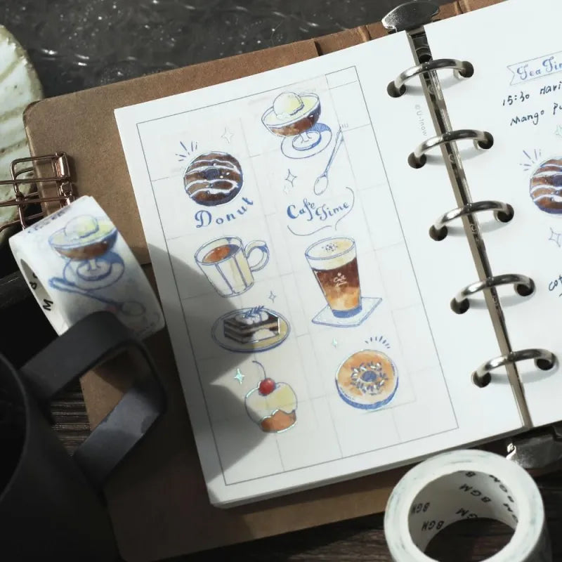 BGM Washi Tapes - Travel, Café, and Diaries Series (20mm)