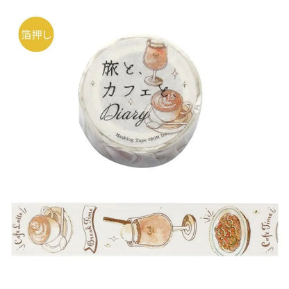 BGM Washi Tapes - Travel, Café, and Diaries Series (20mm)