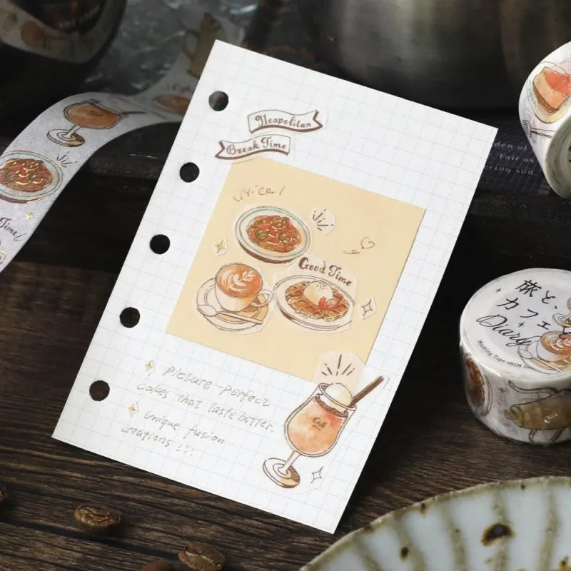 BGM Washi Tapes - Travel, Café, and Diaries Series (20mm)