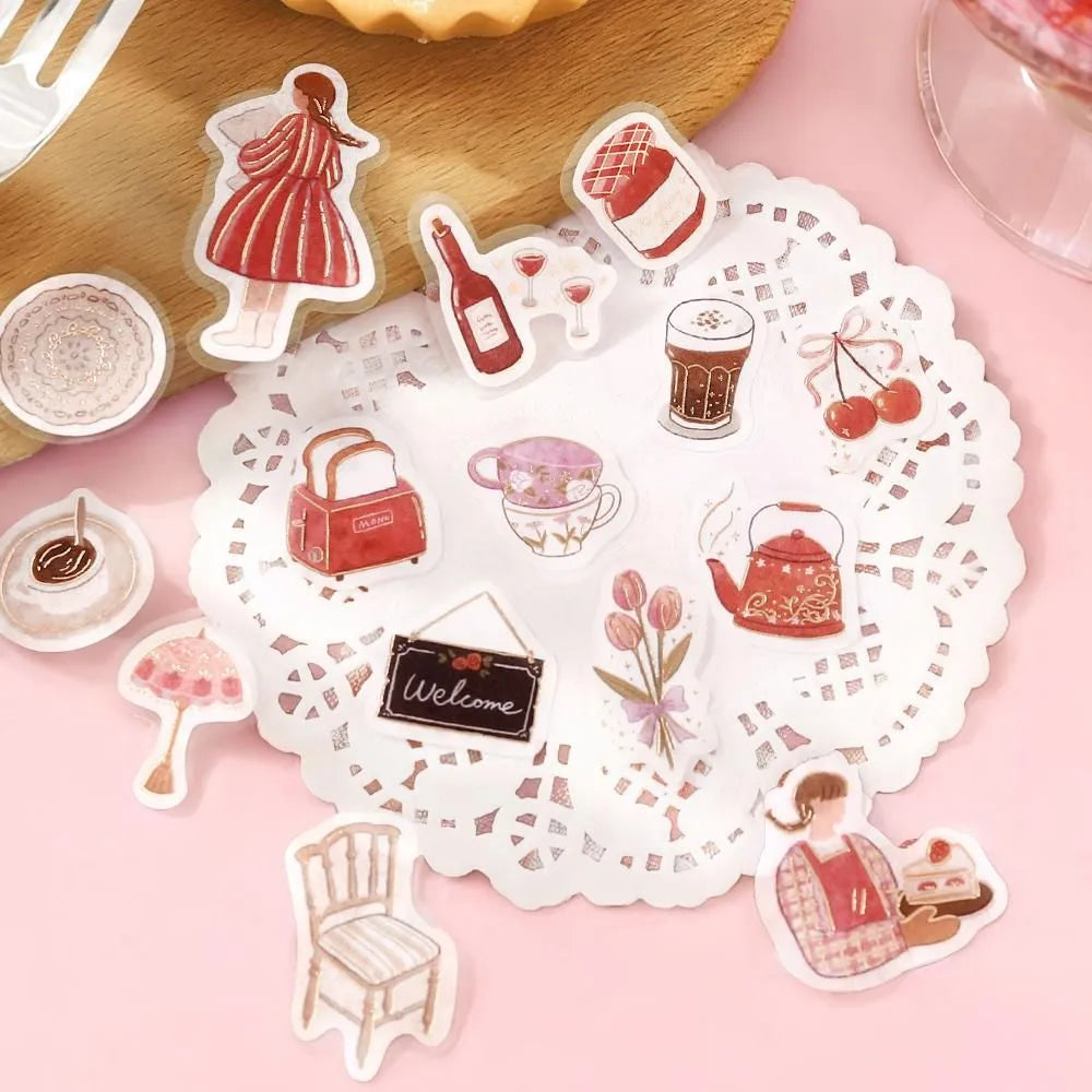 BGM Flake Stickers - Foil Stamped- A Maiden's Moment Series