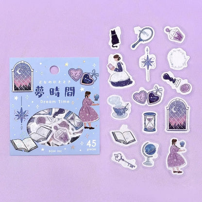 BGM Flake Stickers - Foil Stamped- A Maiden's Moment Series