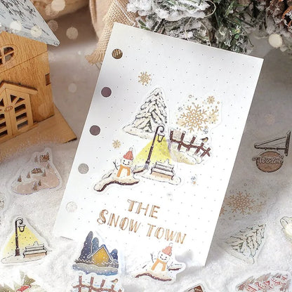 BGM Flake Stickers - Foil Stamped - The Snow Town