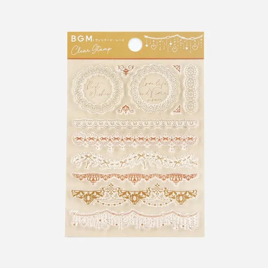 BGM Clear Stamps - Vintage Lace