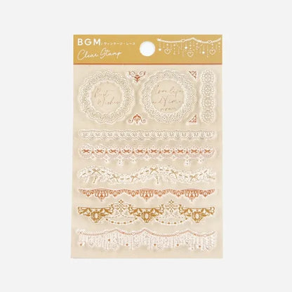 BGM Clear Stamps - Vintage Lace