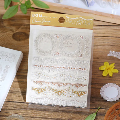 BGM Clear Stamps - Vintage Lace