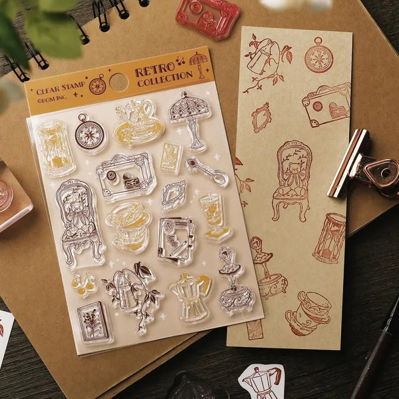 BGM Clear Stamps - Retro Collection