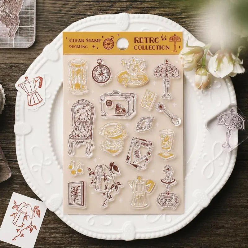BGM Clear Stamps - Retro Collection