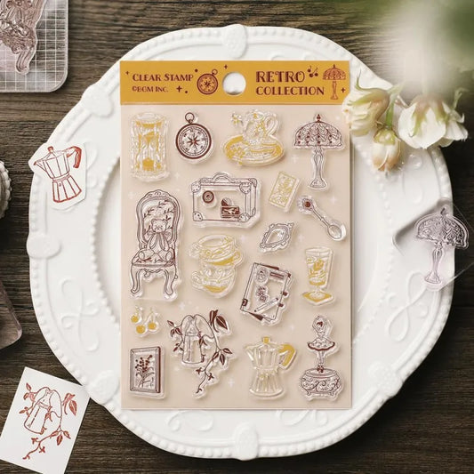 BGM Clear Stamps - Retro Collection